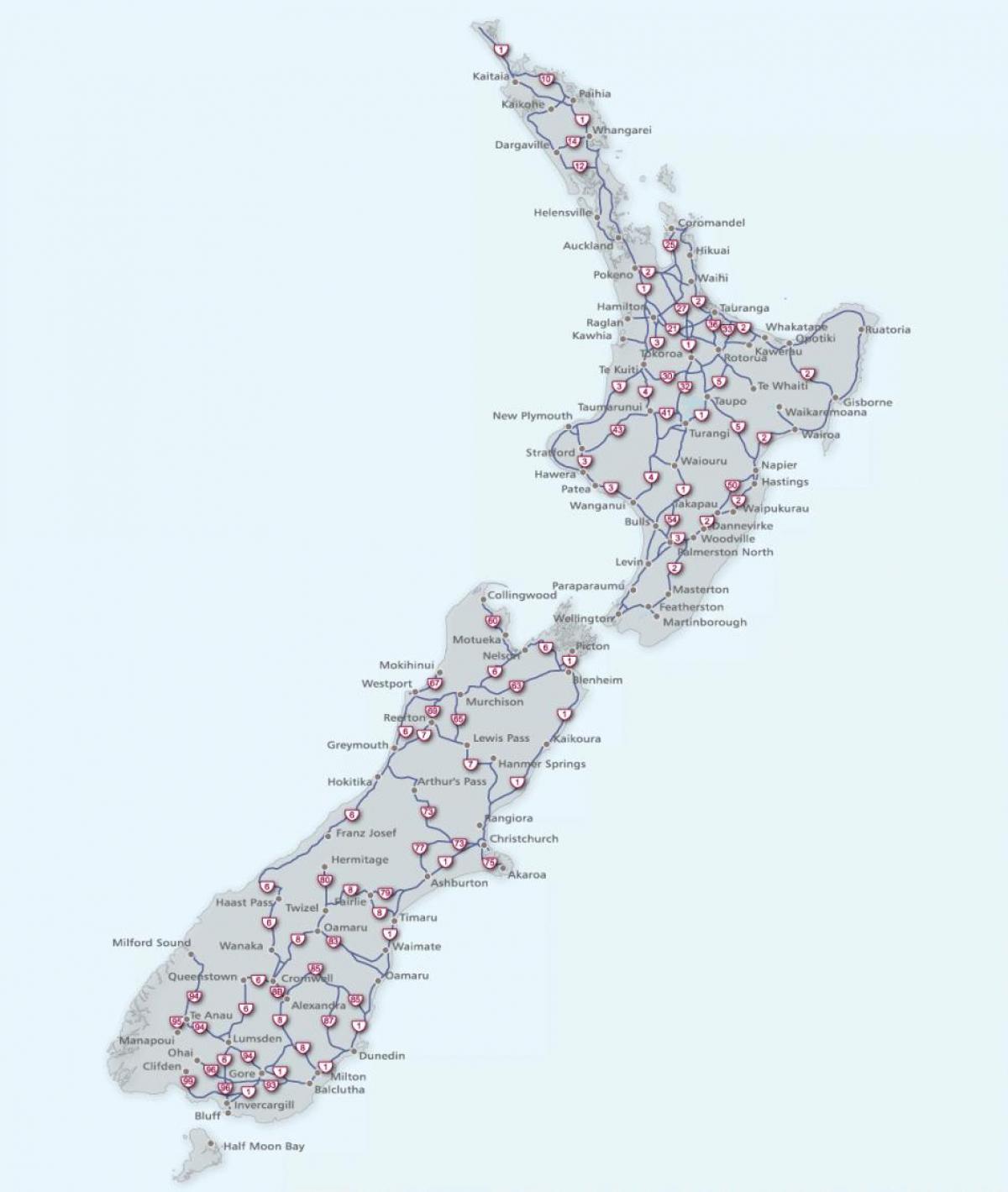 Yeni Zelanda yol haritası